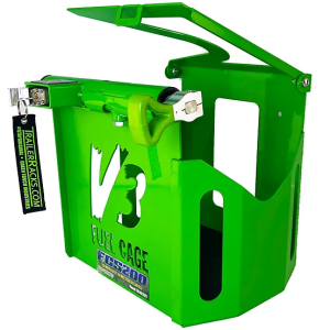 GREEN TOUCH Support pour bidon d’essence 2.5 gallons – Sécurité renforcée avec protection Armored-Lock- (FCS200)