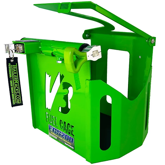 GREEN TOUCH Support pour bidon d’essence 2.5 gallons – Sécurité renforcée avec protection Armored-Lock- (FCS200) – Image 2