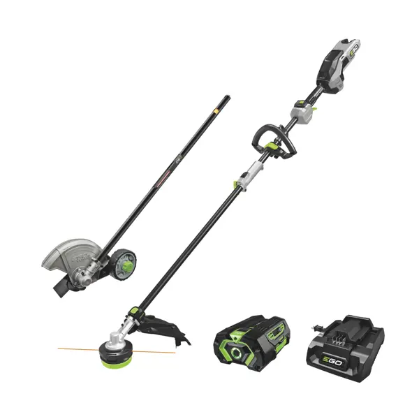 EGO Ensemble tête motorisée 56V avec coupe-herbe 16 po et coupe-bordure – Fibre de carbone – incluant 1 batterie 4Ah et 1 chargeur 320W – (MHC1603) – Image 2