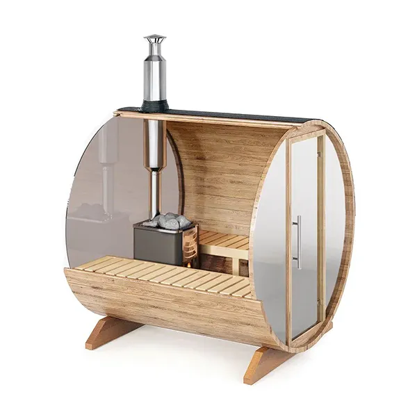 2-2.3m Miroir sauna tonneau pour 4 personnes
