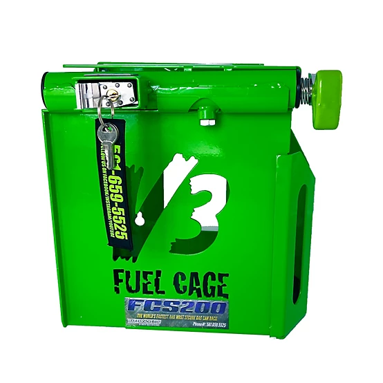 GREEN TOUCH Support pour bidon d’essence 2.5 gallons – Sécurité renforcée avec protection Armored-Lock- (FCS200) – Image 3