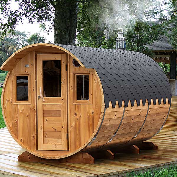 4m Sauna tonneau avec vestiaire pour 8 personnes (S4P) – Image 6