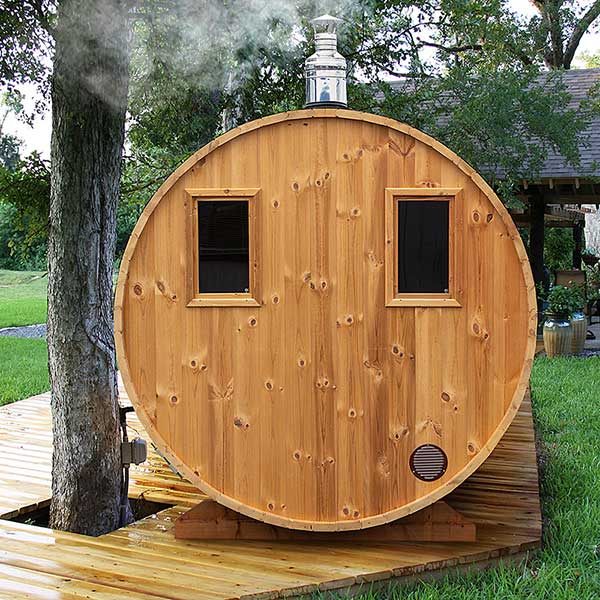 4m Sauna tonneau avec vestiaire pour 8 personnes (S4P) – Image 8